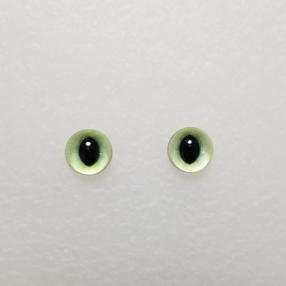 A9　猫の瞳　１０㎜　グラスアイ　羊毛フェルト用 1枚目の画像