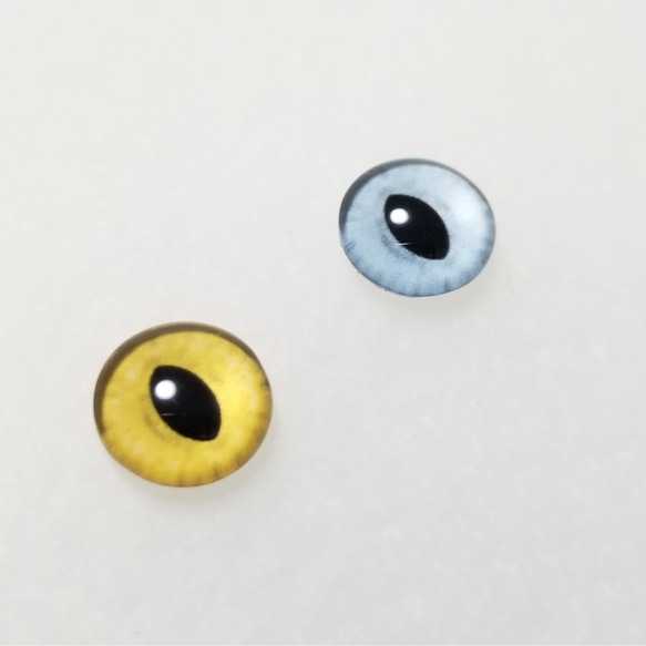 M23　猫の瞳　１０㎜【ドーム型】　グラスアイ　羊毛フェルト用 1枚目の画像