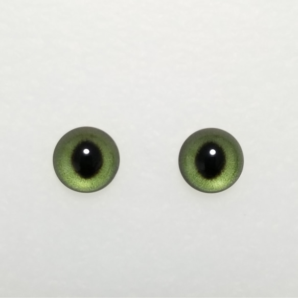 Q3　猫の瞳　１２㎜　グラスアイ　羊毛フェルト用 1枚目の画像