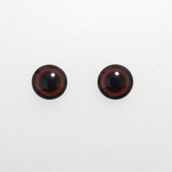 H17　わんこの瞳　１０㎜【ドーム型】　グラスアイ　羊毛フェルト用 1枚目の画像