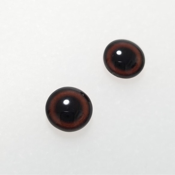 H17　わんこの瞳　１０㎜【ドーム型】　グラスアイ　羊毛フェルト用 3枚目の画像