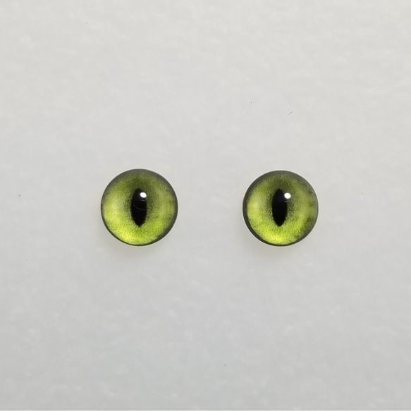 U19　猫の瞳　８㎜　グラスアイ　羊毛フェルト用 1枚目の画像