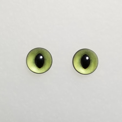 L4　猫の瞳　１０㎜　グラスアイ　羊毛フェルト用 1枚目の画像