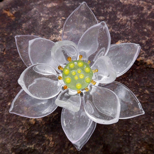 蓮の花 その他置物 ガラス工房アルコス 通販 1462087｜Creema(クリーマ