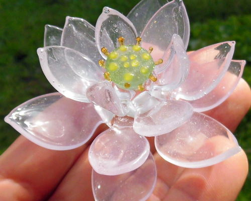 蓮の花 その他置物 ガラス工房アルコス 通販 1462087｜Creema(クリーマ)