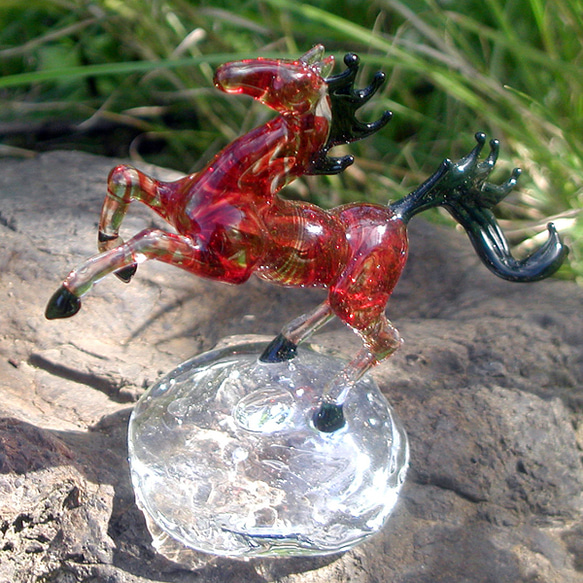 炎の馬 その他インテリア雑貨 ガラス工房アルコス 通販 269398｜Creema