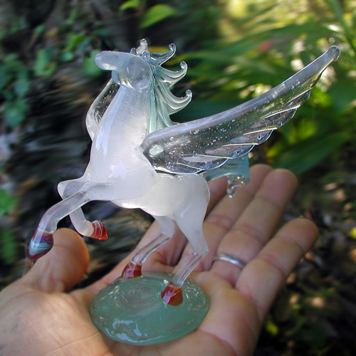 夢の白いユニコーン その他置物 ガラス工房アルコス 通販 334963