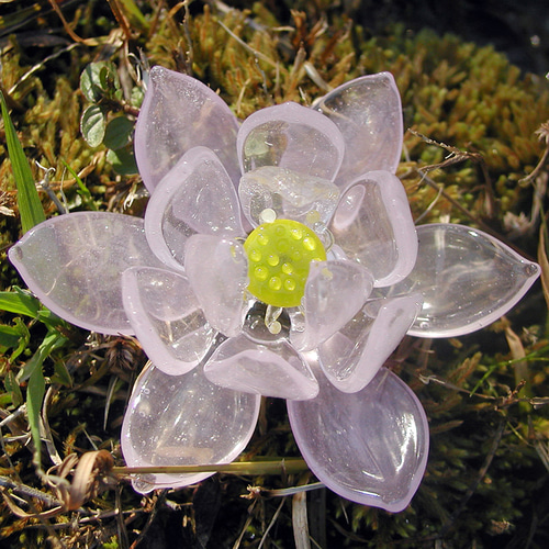 蓮の花 その他置物 ガラス工房アルコス 通販 378219｜Creema(クリーマ