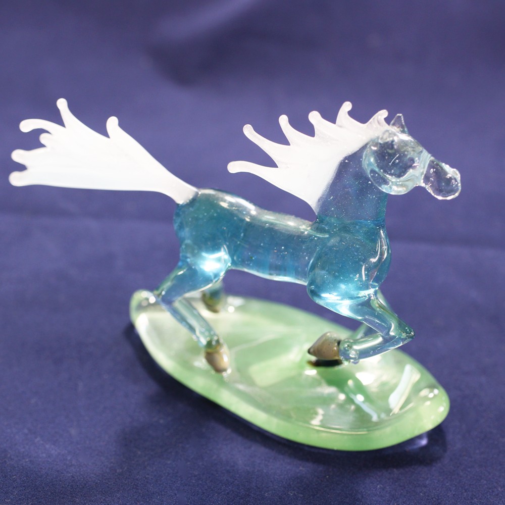 青い馬 その他置物 ガラス工房アルコス 通販 9489328｜Creema