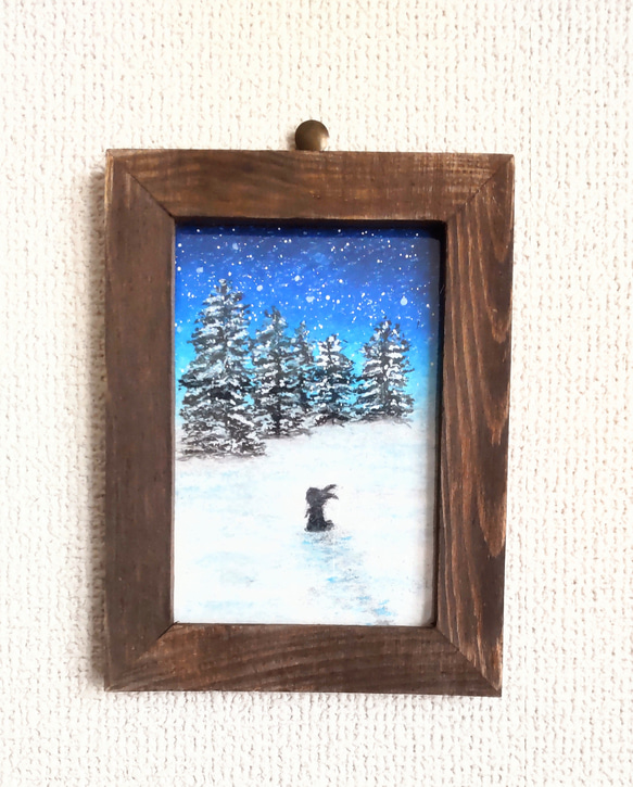 空の絵【原画】アクリル絵の具♡手描き♡小さなキャンバスの 空の絵【原画】アクリル絵の具♡手描き♡小さなキャンバスの