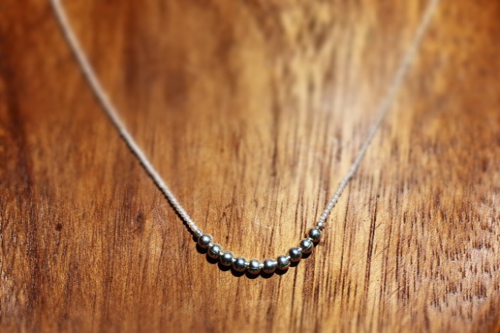 淡水パールネックレス　【極細】