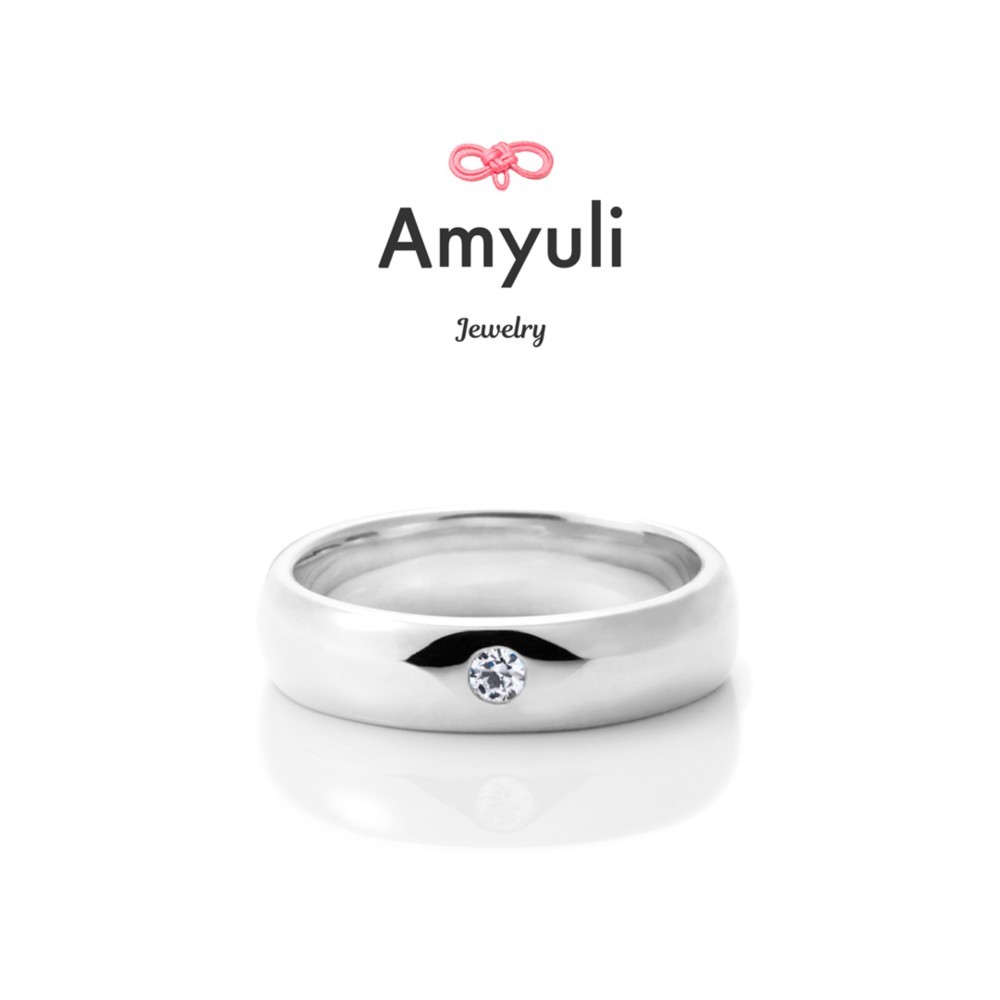 【ベビーリング】ワイドこう丸 ダイヤ×1 プラチナ・K18《送料無料》 52,800円