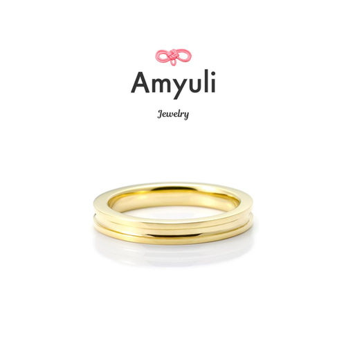 ベビーリング】凹デザイン K10《送料無料》 指輪・リング Amyuli