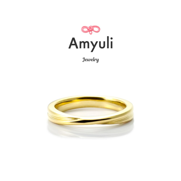 ベビーリング】8の字クロス K10《送料無料》 指輪・リング Amyuli