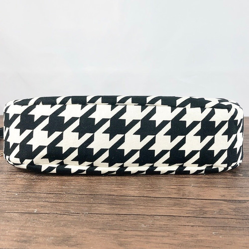 千鳥格子のショルダーバッグ(レザー×チェーンストラップ) ショルダー