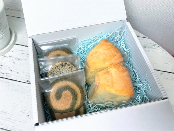 レモンシフォンケーキ＆抹茶,日本茶クッキーのプチギフトセット 4枚目の画像