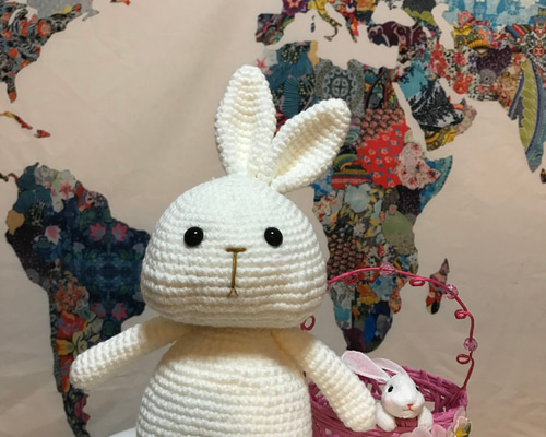 あみぐるみ うさぎ ハンドメイド ぬいぐるみ あみぐるみ Anh