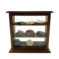 附件箱 微型陳列櫃 木製玻璃箱 收藏玻璃箱 第7張的照片