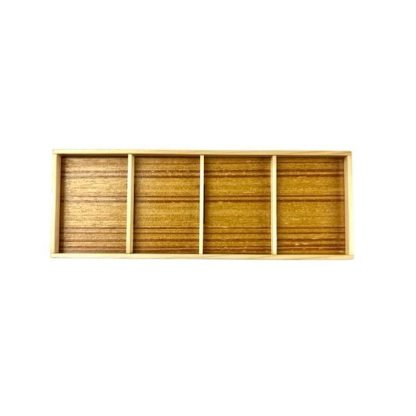 ミニチュア　木製　4区切り棚　ディスプレイ台 3枚目の画像