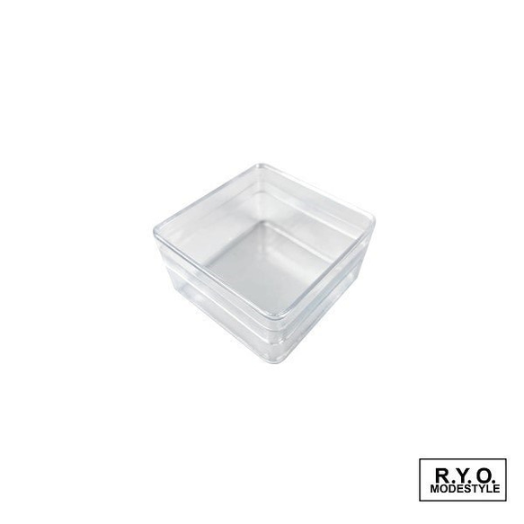 透明 四角ケース 60x60x30mm プラスチック 2個セット その他