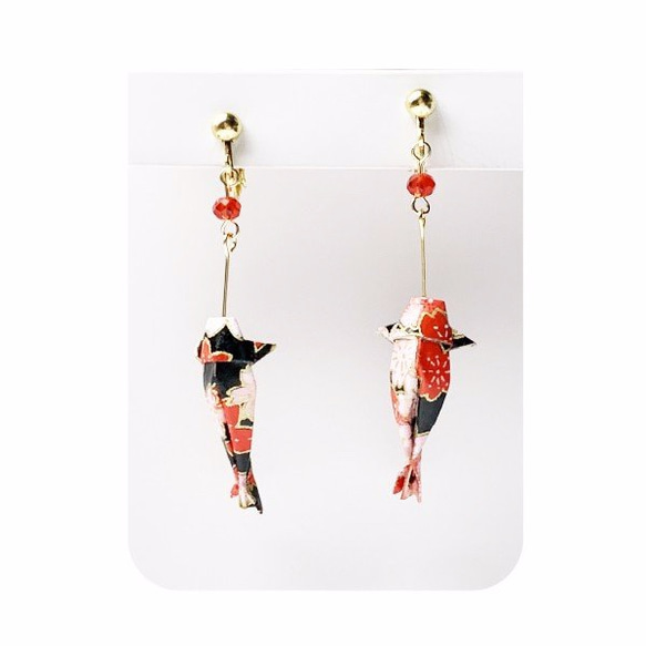 耳環 飾品 鯉魚風車 和服 櫻花鳥居 抽繩 金魚 紙氣球 蝴蝶 富士山 折扇 手裡劍 鶴傘 第6張的照片
