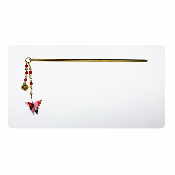 Kanzashi 配件 蝴蝶 櫻桃 折扇 拉繩 紙氣球 鶴 金魚 鯉魚 鳥居 富士山 風車 手裡劍 傘 和服 第2張的照片
