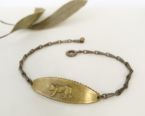 熊タグブレスレット ブレスレット 草原とストーブ 通販 2484981