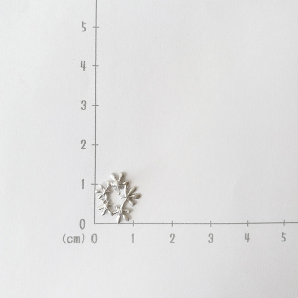 セリ科の花のピアスA 4枚目の画像
