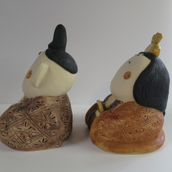 にこにこ雛セット　Ｐ-130　陶製　/Hina dolls/雛娃娃 4枚目の画像