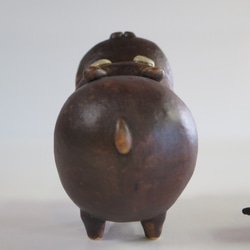 大口子かば　Ｏ-353　陶製/Hippopotamus/河馬/Nilpferd/हिप्पो 5枚目の画像