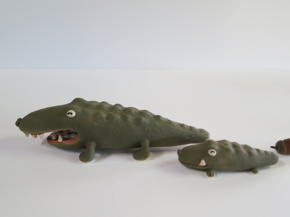 Heheheko Crocodile O-355 陶瓷/鱷魚/鱷魚 第8張的照片