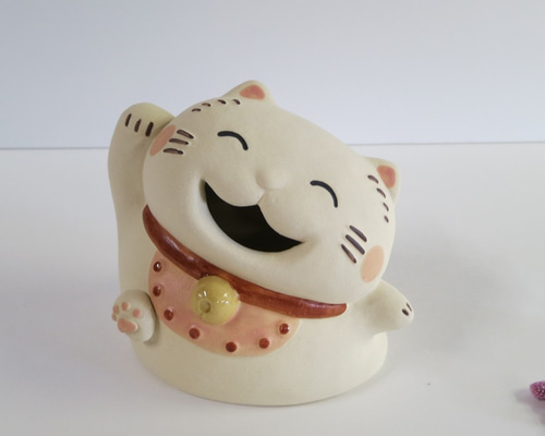 hongama ホンガマ　ゴースト　キャット　ネコ　ねこ　猫　cat 陶器 hongama ホンガマ ゴースト キャット ネコ ねこ 猫 cat 陶器