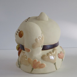 帶坐墊的媽媽請柬（中號）U-102陶瓷/招財貓/招財貓 第4張的照片
