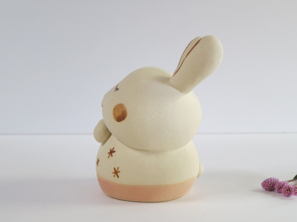 毛茸茸的兔子 O-329 陶瓷/兔子/兔子/Kaninchen/खरगोश 第6張的照片