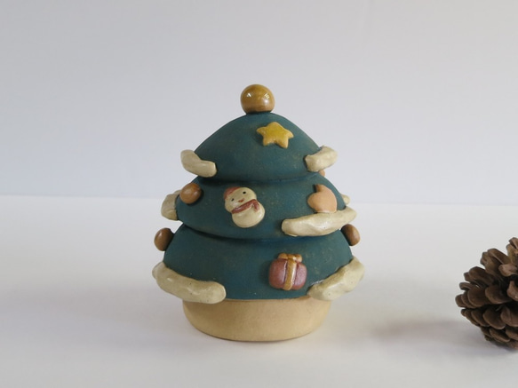 クリスマスツリー　Ｘ-111　陶製　/Christmas tree/聖誕樹/Weihnachtsbaum/ 1枚目の画像