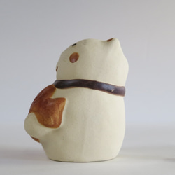 海鯛招財貓坐墊（極小） O-168 陶瓷/招財貓/招財貓/Eule/बिल्ली 第5張的照片