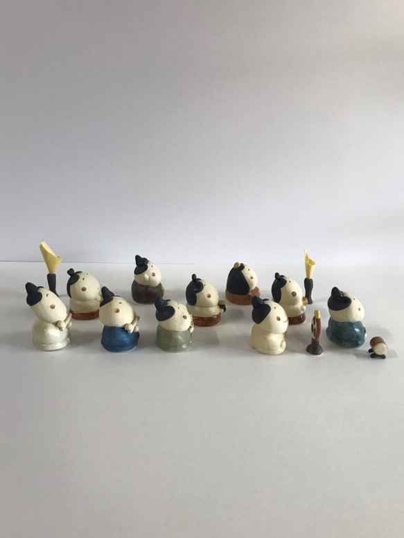 【雛人形】ふんわり雛3段セット　Ｐ-137-3Ｓ　陶製　/Hina dolls/雛娃娃 2枚目の画像