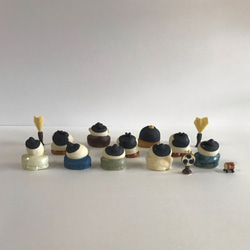 【雛人形】ふんわり雛3段セット　Ｐ-137-3Ｓ　陶製　/Hina dolls/雛娃娃 3枚目の画像