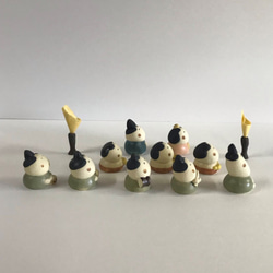 微型 Hina 3 層套裝 P-136-3S 陶瓷/Hina 娃娃/Hina-Puppe/हिना गुड़ि 第2張的照片