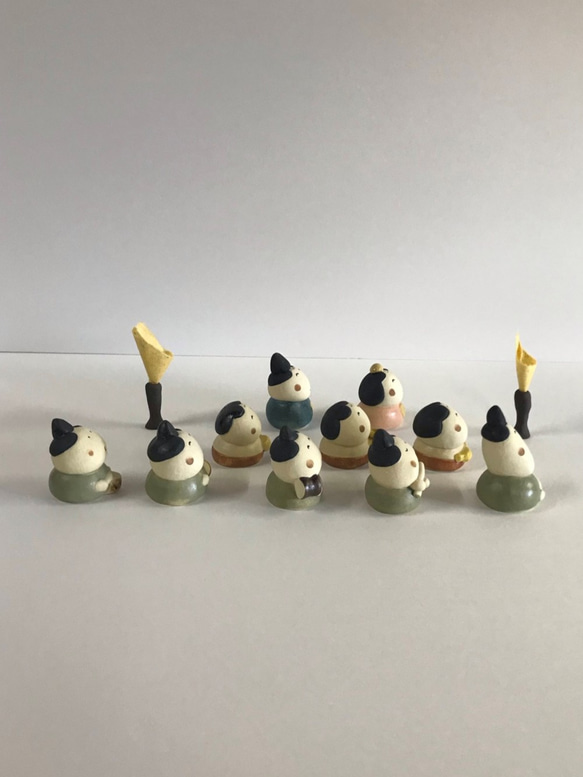 微型 Hina 3 層套裝 P-136-3S 陶瓷/Hina 娃娃/Hina-Puppe/हिना गुड़ि 第2張的照片