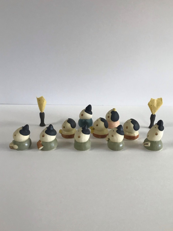 微型 Hina 3 層套裝 P-136-3S 陶瓷/Hina 娃娃/Hina-Puppe/हिना गुड़ि 第4張的照片