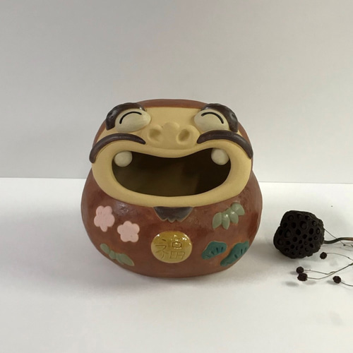 わっはっはだるま O-260 陶製/Daruma/達摩/दारुमा その他