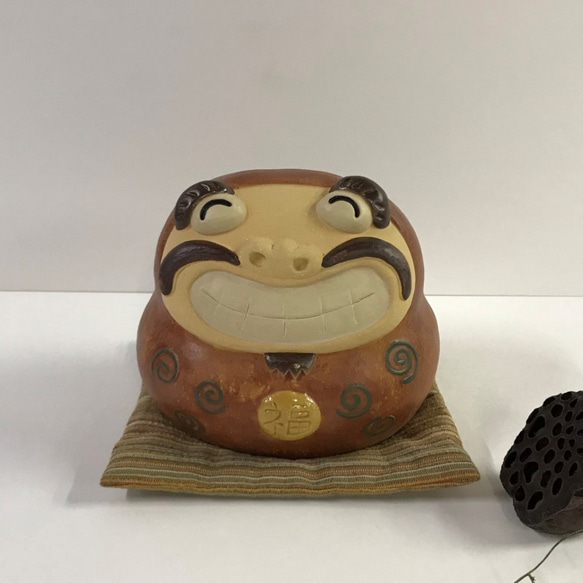 Ichihi Daruma with Cushion (Medium) O-262 陶瓷/Daruma/Dharma 第1張的照片