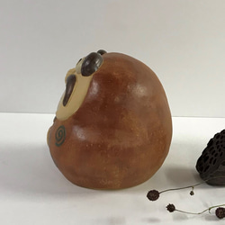 いっひっひだるま　Ｏ-262　陶製　/Daruma/達摩 4枚目の画像