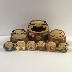 接受 Daruma 帶坐墊（非常小） O-265 Ceramic /Daruma/Dharma 第8張的照片