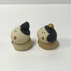 ちびっこ雛セット　Ｐ-161　陶製　/Hina doll/雛娃娃 4枚目の画像