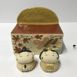 飾台雛　Ｐ-169　陶製 3枚目の画像