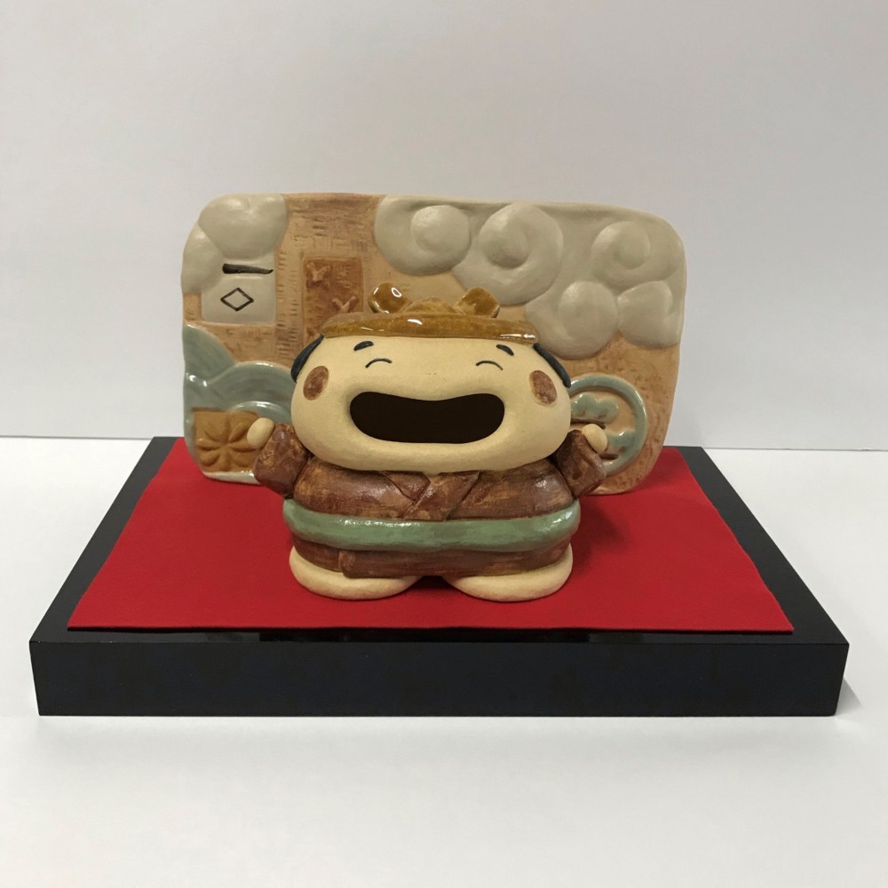 わーいの兜セット　Ｆ-161　陶製（五月人形）/Boys' May Festival dolls/男孩五月节娃娃