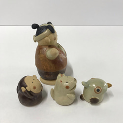 桃太郎セット　Ｆ-140　陶製（五月人形） 4枚目の画像