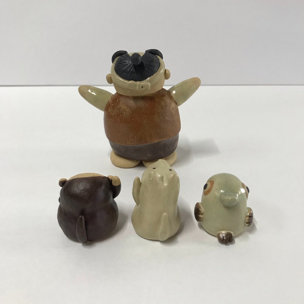 桃太郎セット　Ｆ-140　陶製（五月人形）